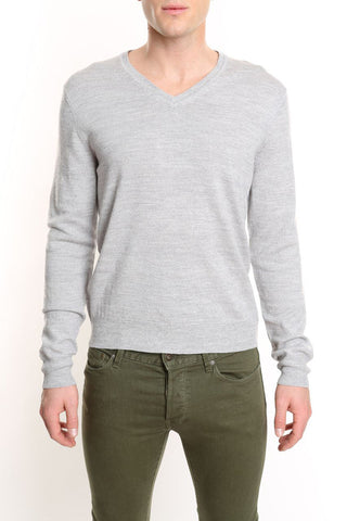 Merino V-neck Pullover Sweater